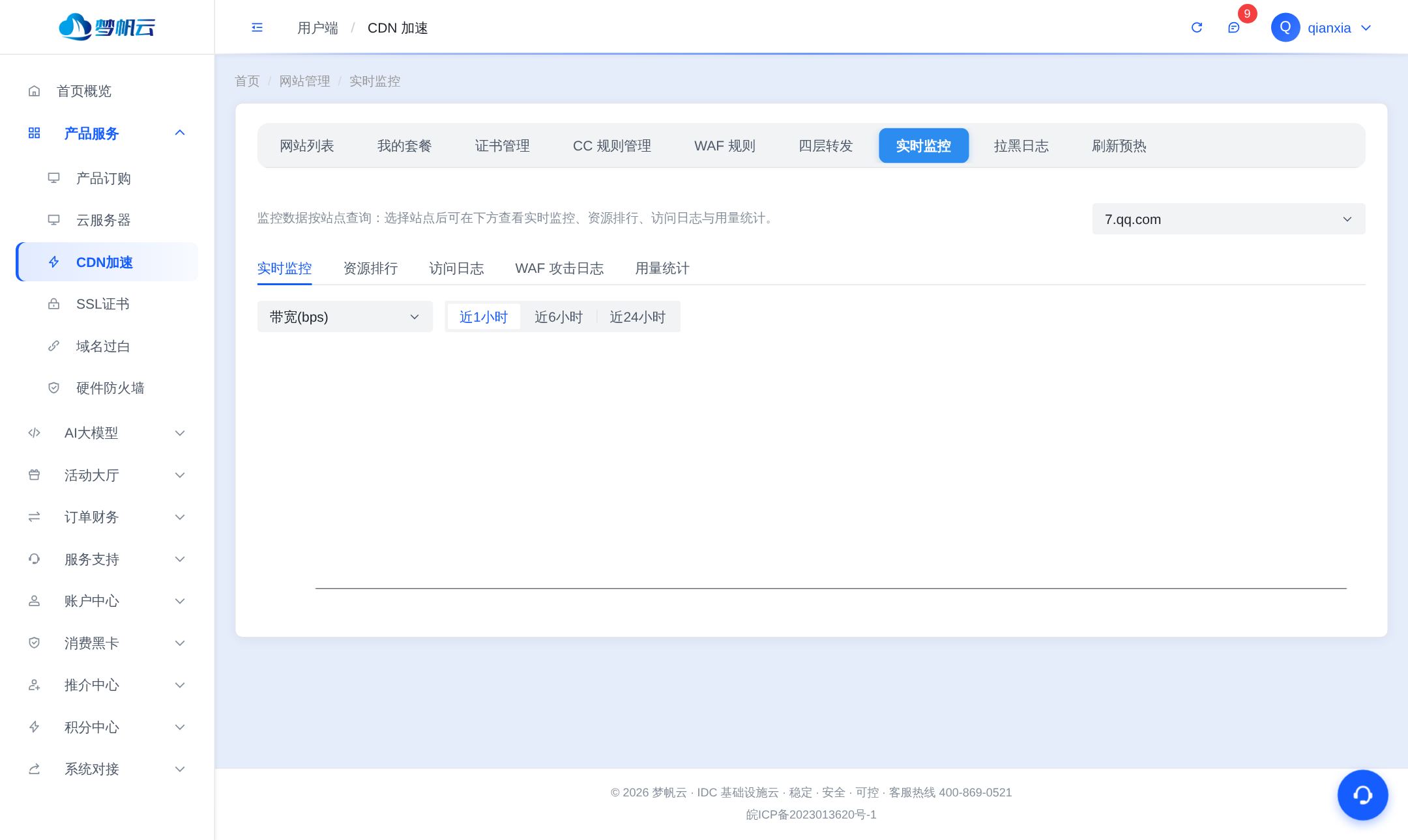 实时监控页面